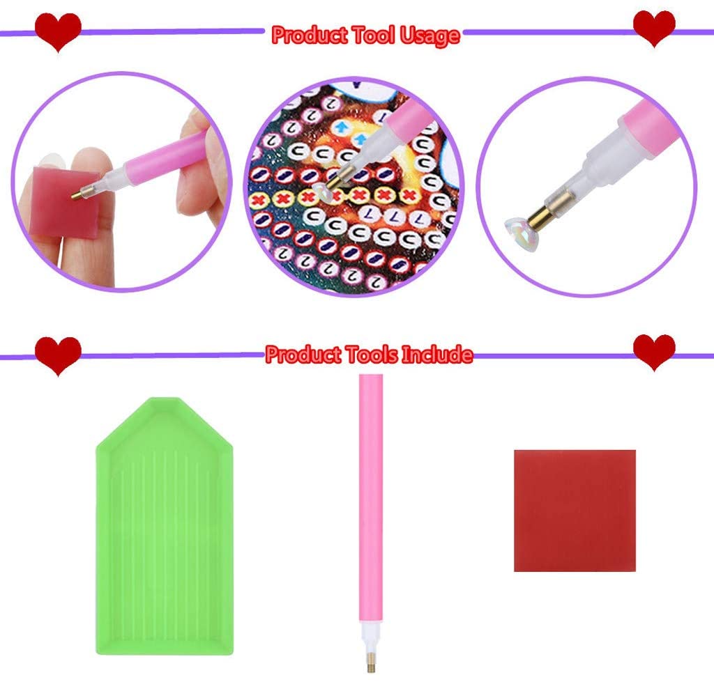 Set of 12 Diamond Painting Bookmark Kits - Stocking Stuffers